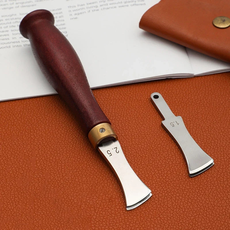 Leather Edge Creaser Tool – Stainless Steel Hot Press Liner