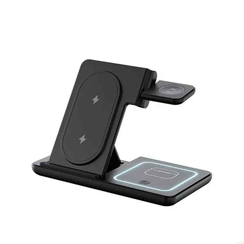 3-in-1 Foldable Wireless Charging Stand – Phone Watch Earbuds