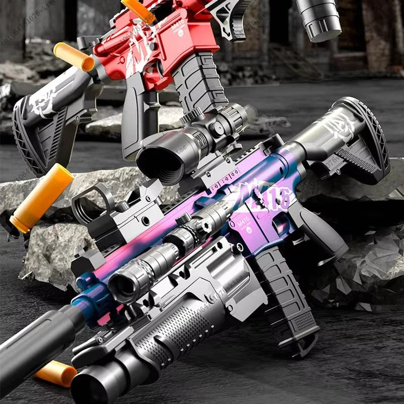 M416 Soft Bullet Suction Cup Toy Gun – Manual Shooter for Kids