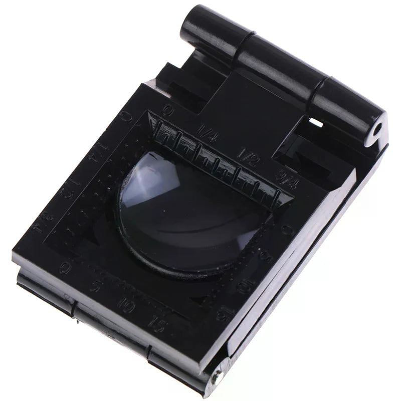10X Folding Loupe Magnifier with Scale – 28mm Optical Lens