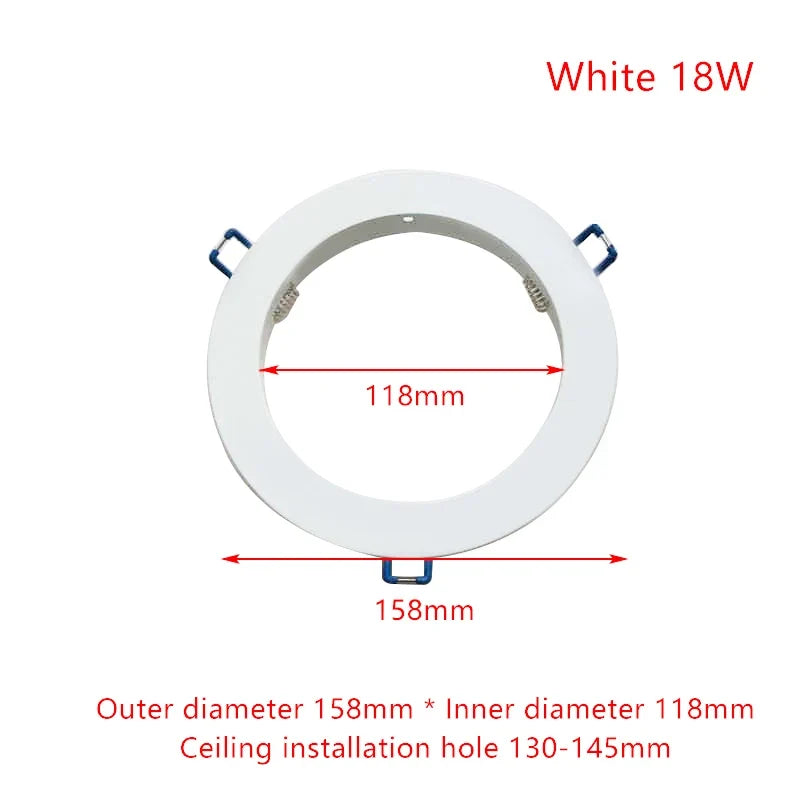 White LED Downlight Adapter Rings – Hole Enlarger & Spotlight Frames