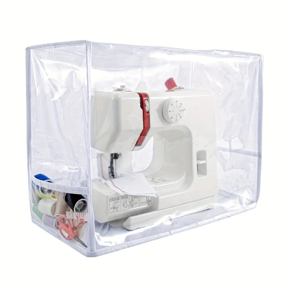 Waterproof Sewing Machine Cover with Storage Pockets – PVC