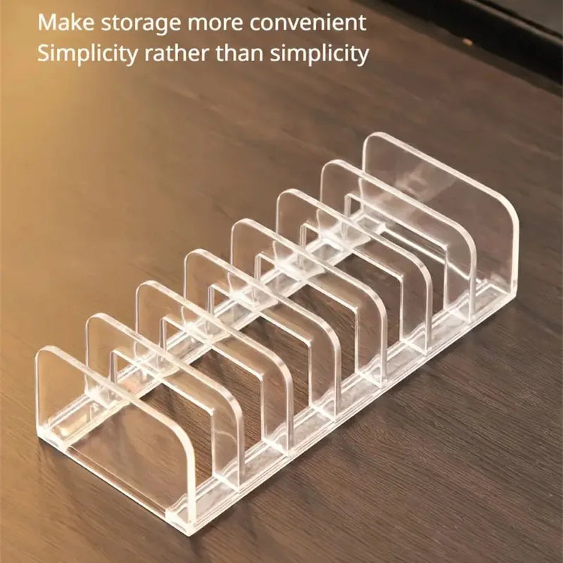 Acrylic Eyeshadow Palette Organizer – 7-Slot Makeup Storage Rack