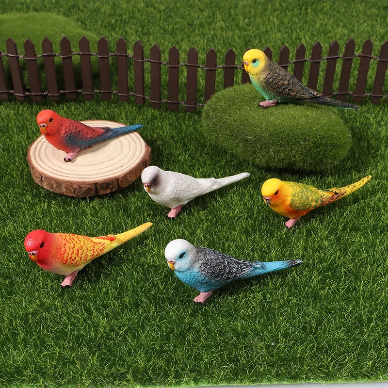 Simulation Parrot Figurine Miniature Ornament & Photography Prop
