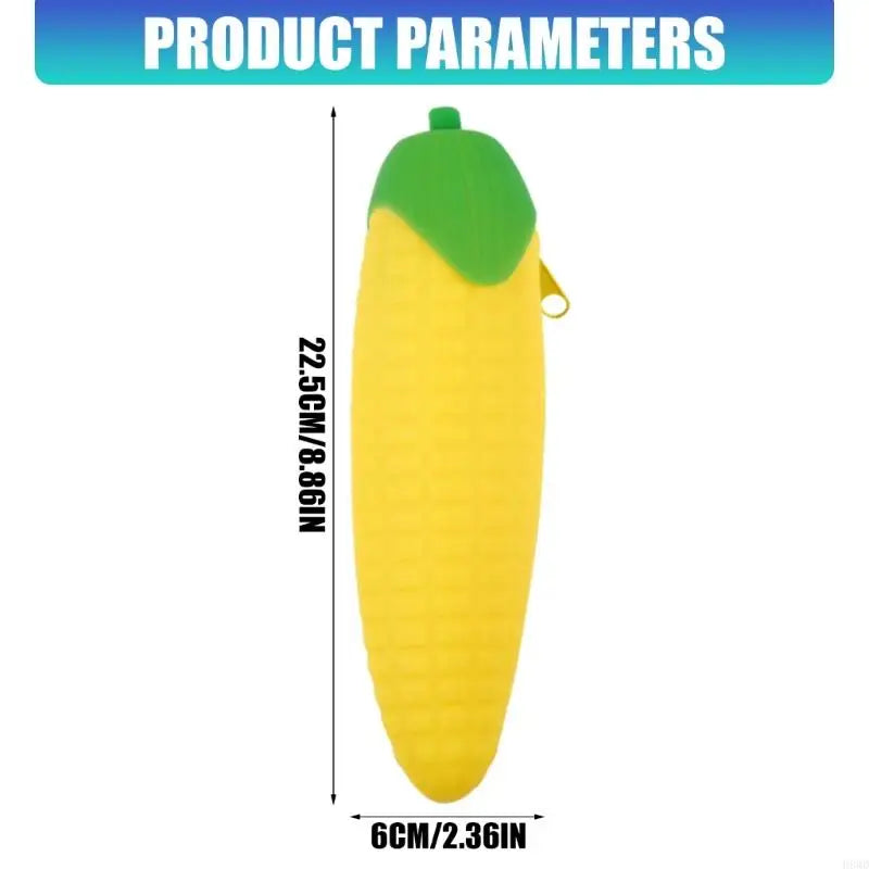 Corn Silicone Pencil Case – Kids Desk Organizer & Pen Holder