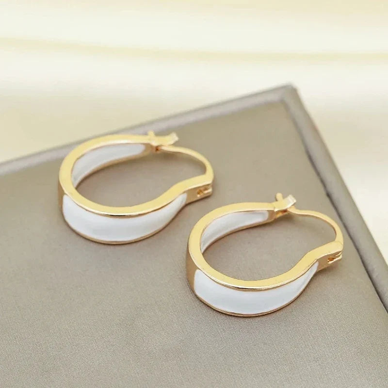 Chinese Style Circle Ear Cuff – Zinc Alloy Drop Earrings for Women
