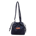 Women's Denim Drawstring Bucket Bag – Crossbody Shoulder