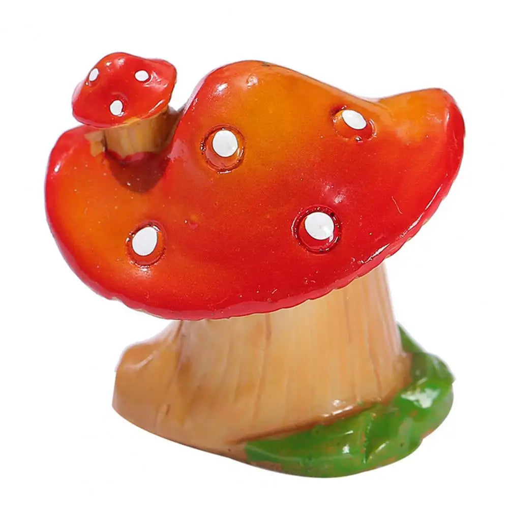 Resin Mushroom House Fairy Garden Miniature Ornament Decor