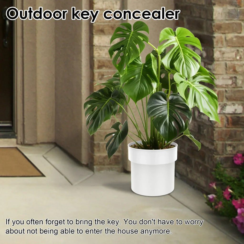 2-Layer Flower Pot Hidden Safe – Lockable Diversion Storage Box