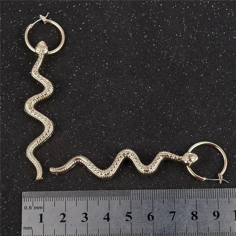 Vintage Snake Dangle Drop Earrings – Zinc Alloy Animal Style
