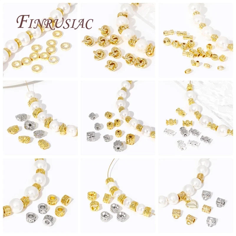 18K Gold Plated Irregular Spacer Beads – DIY Jewelry Making