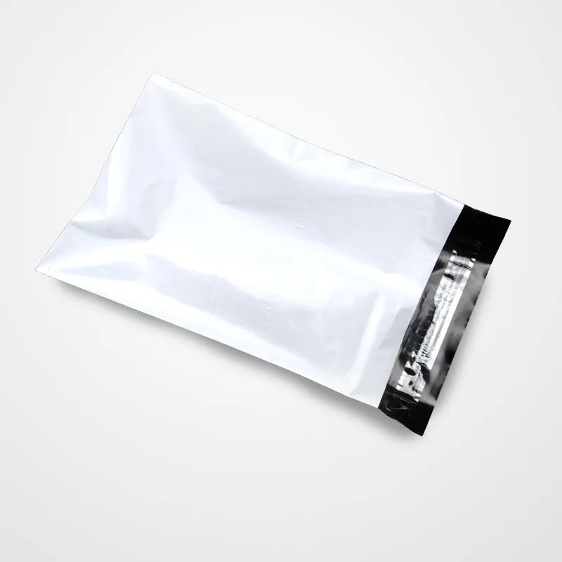 White Self-Seal Courier Bags – Bulk Plastic Mailing Pouches