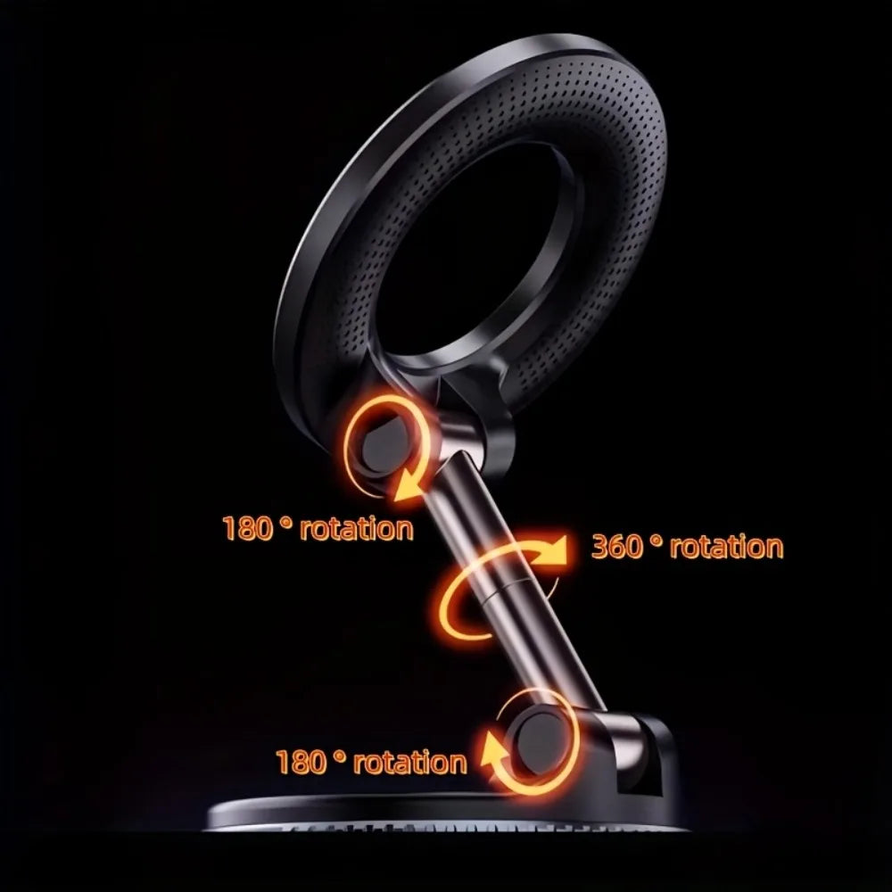 Metal Magnetic Phone Tablet Stand Foldable 360° Desk & Car Mount