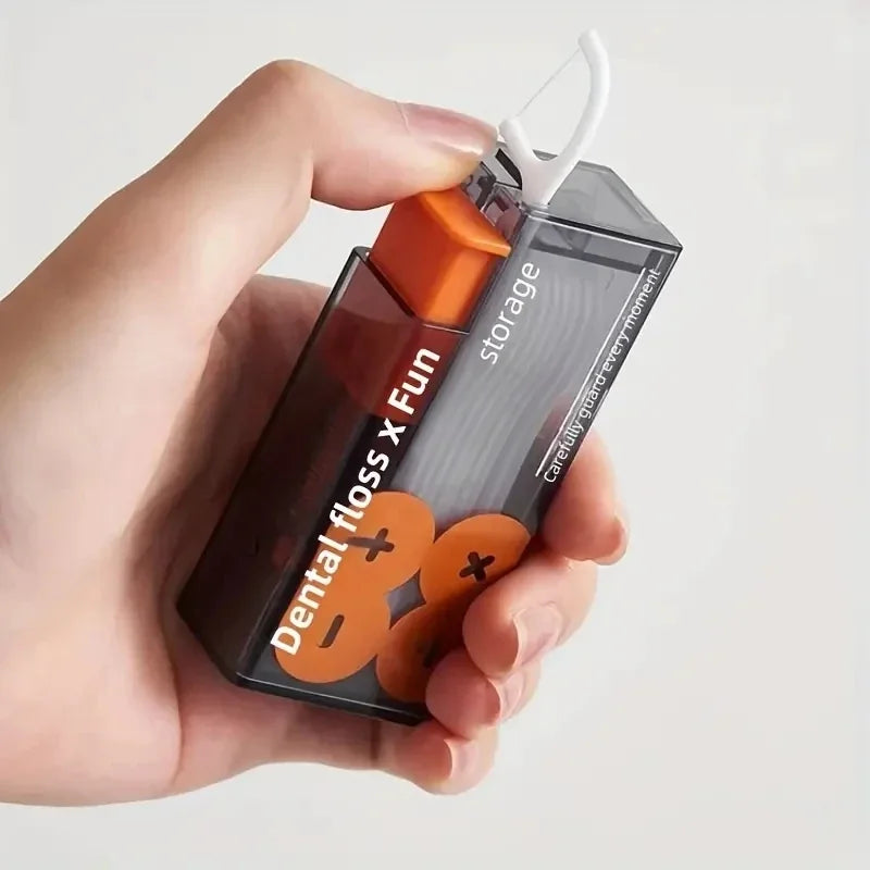 Automatic Pop-Up Floss Pick & Toothpick Dispenser Holder