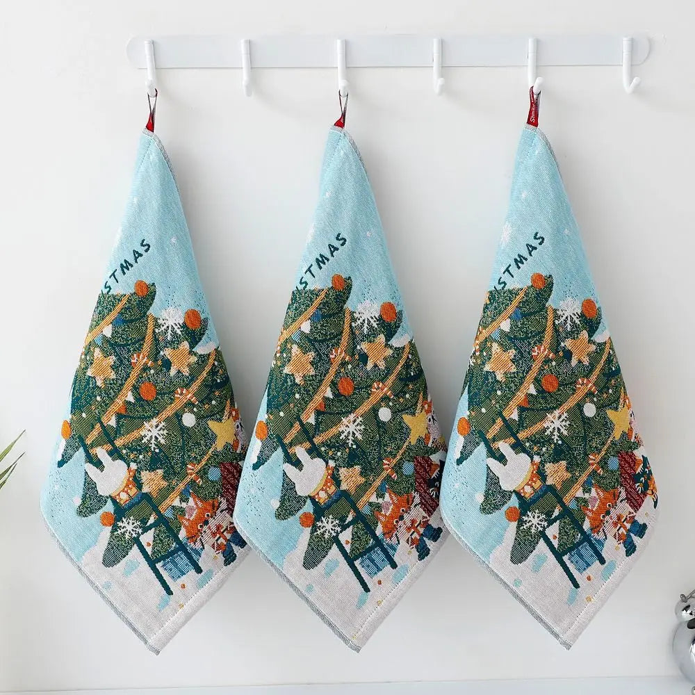 Kids Cartoon Kitchen Hand Towel – 34x40cm Quick-Dry Cotton