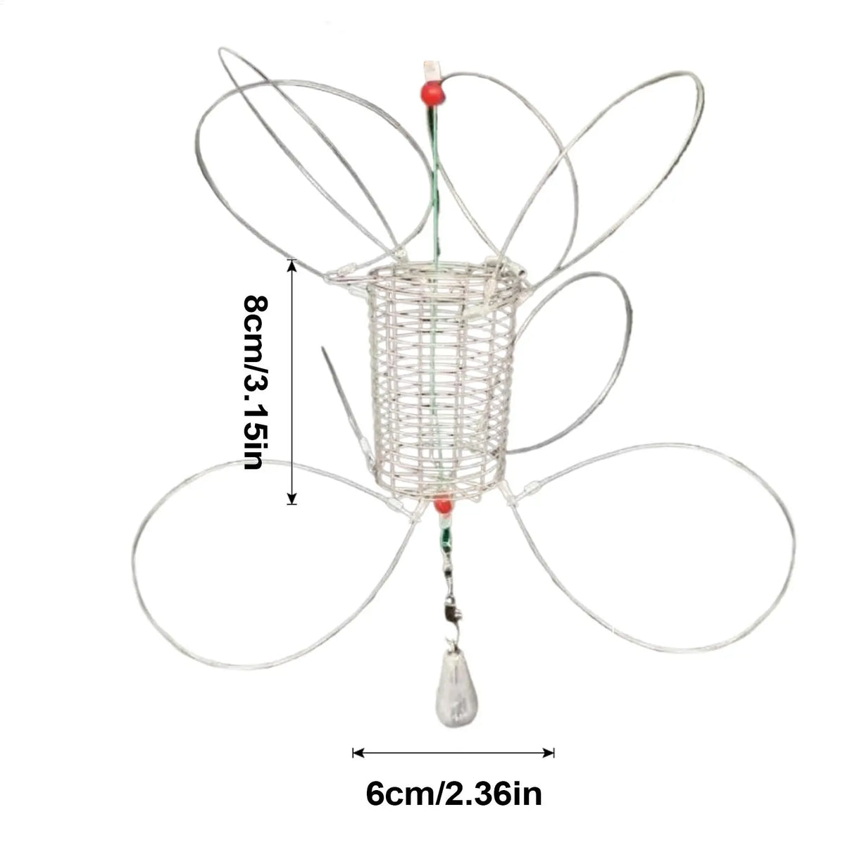 Stainless Steel Crab Snare Trap – Fishing Rod Cage Net