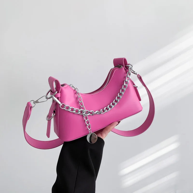 Women's Chain Crossbody Bag – Chic Shoulder & Underarm Purse