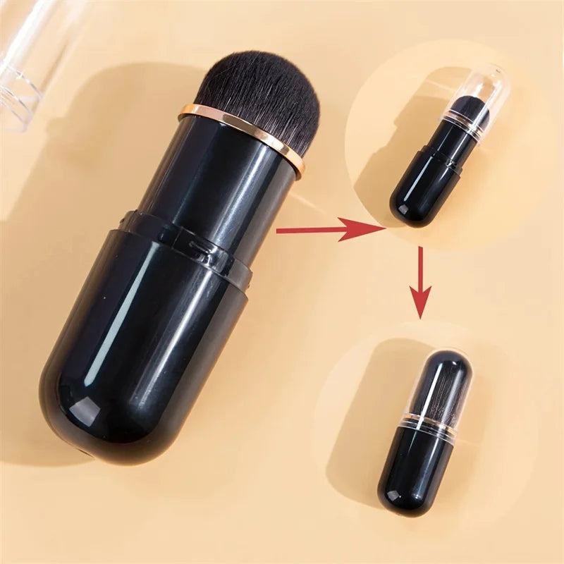 Retractable Kabuki Brush – Capsule Travel Makeup Brush