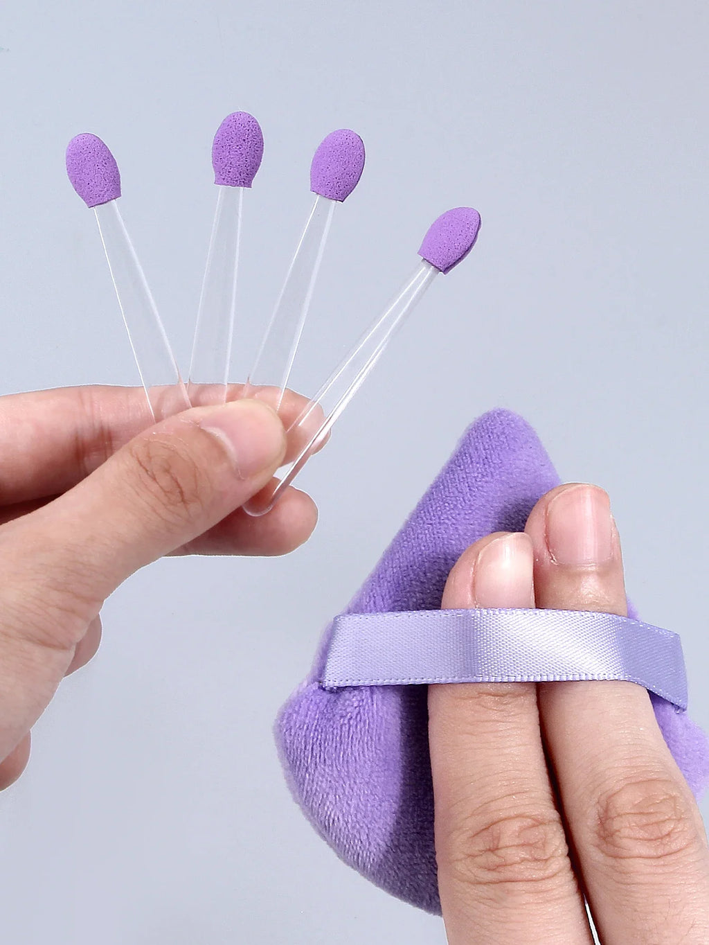 102pcs Disposable Sponge Eyeshadow & Nail Art Brushes Kit