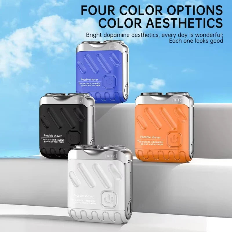 R-12 Mini Portable Electric Shaver – Wet & Dry Type-C Razor