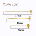 18K Gold Plated Flower Head Pins – DIY Jewelry Making 5/10 Pcs