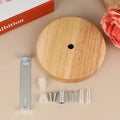 Wood Ceiling Plate Lamp Base 10/12cm – DIY Chandelier Holder