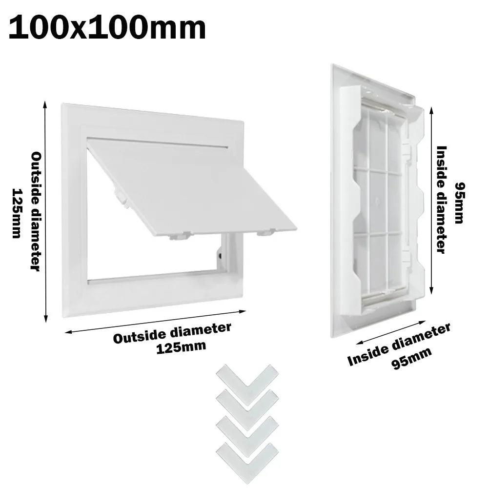 White ABS Access Panel Hatch Cover – Wall & Ceiling Inspection Door