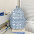 Korean Star Pattern Girls Backpack – Large Capacity Lightweight