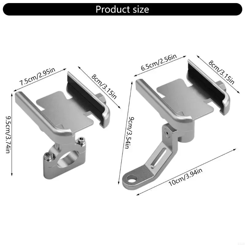 360° Motorcycle Bike Phone Mount | Aluminum Vibration Dampening