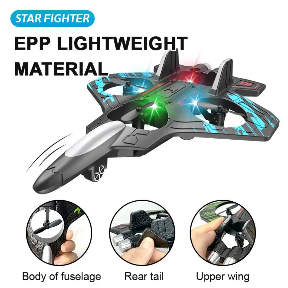 2.4GHz Foam RC Plane – Gravity Sensing Stunt Roll for Kids