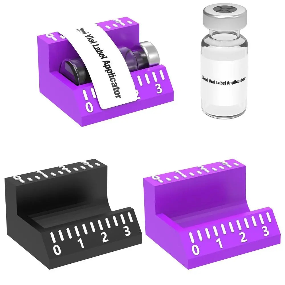 Vial Label Applicator 3ml & 10ml – Precise Reusable Labeling Tool