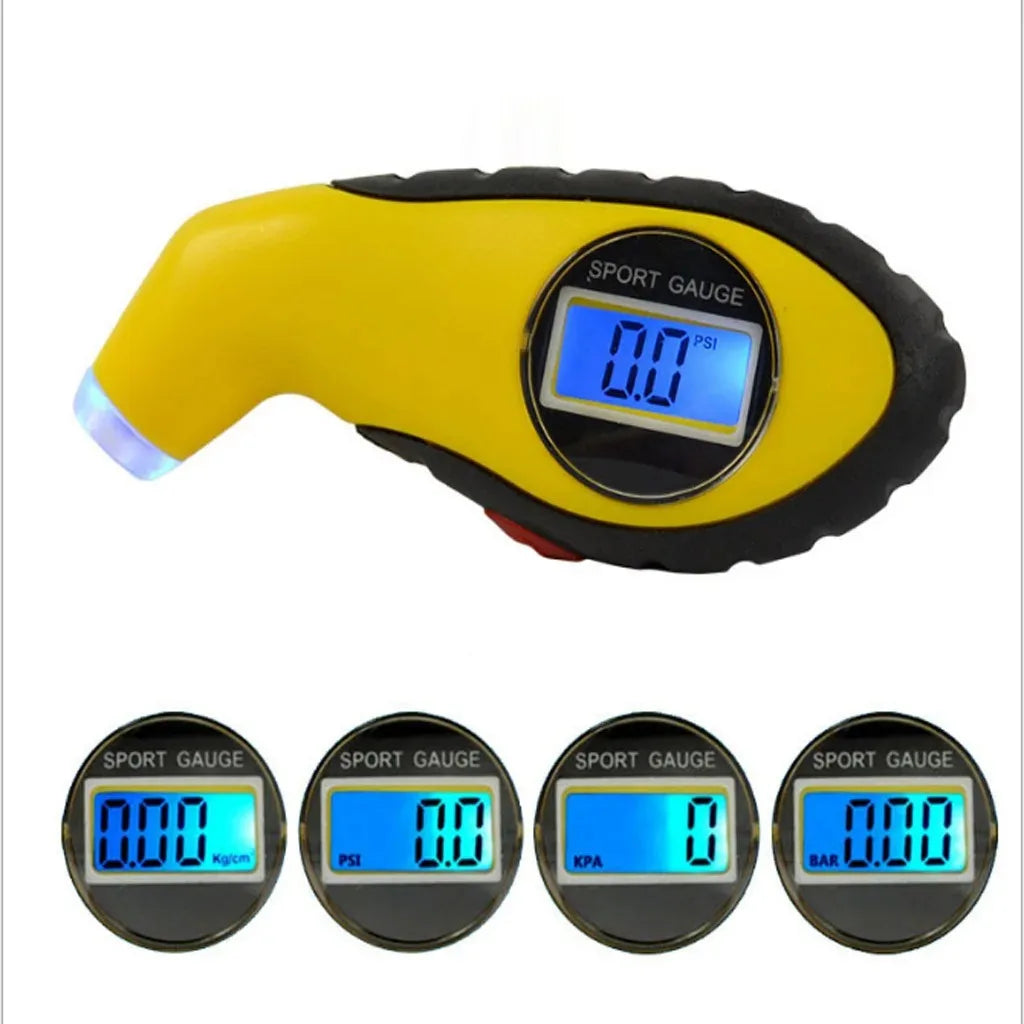 Digital LCD Tire Pressure Gauge – Presta & Schrader PSI Meter