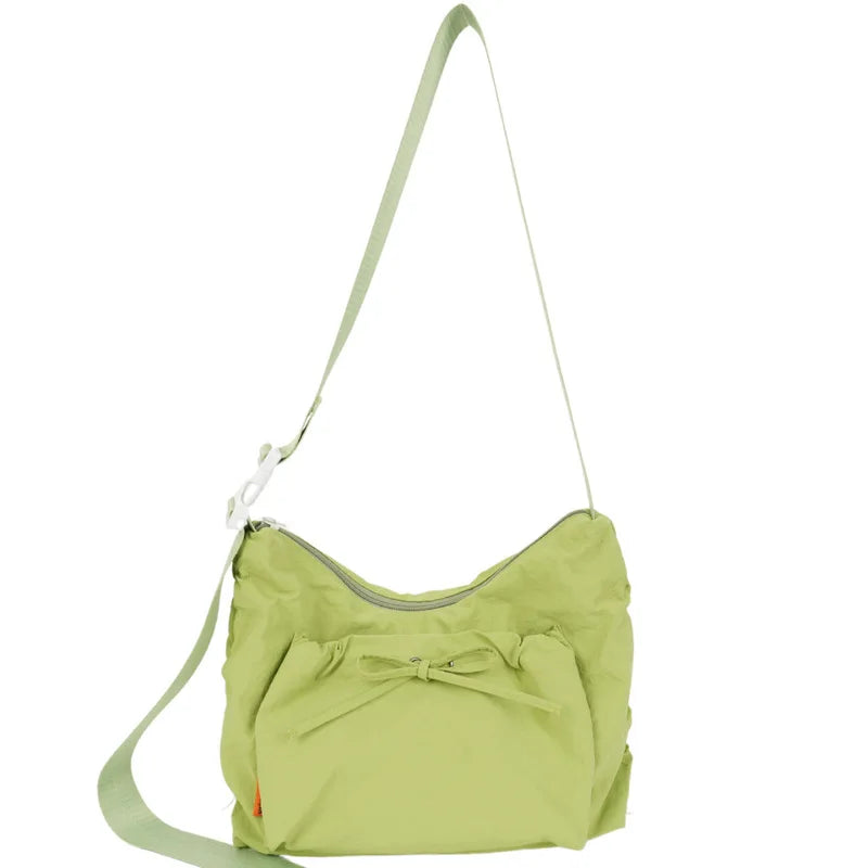 Nixie Pleated Puff Drawstring Hobo Bag | Large Capacity