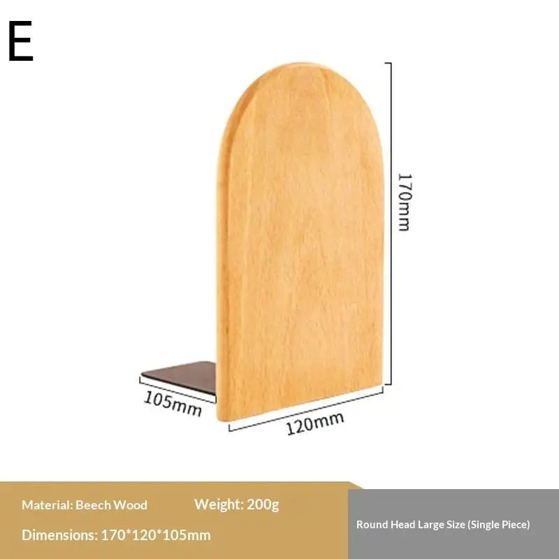 Walnut Wood Bookend Desktop Book Stand – Home Office Organizer