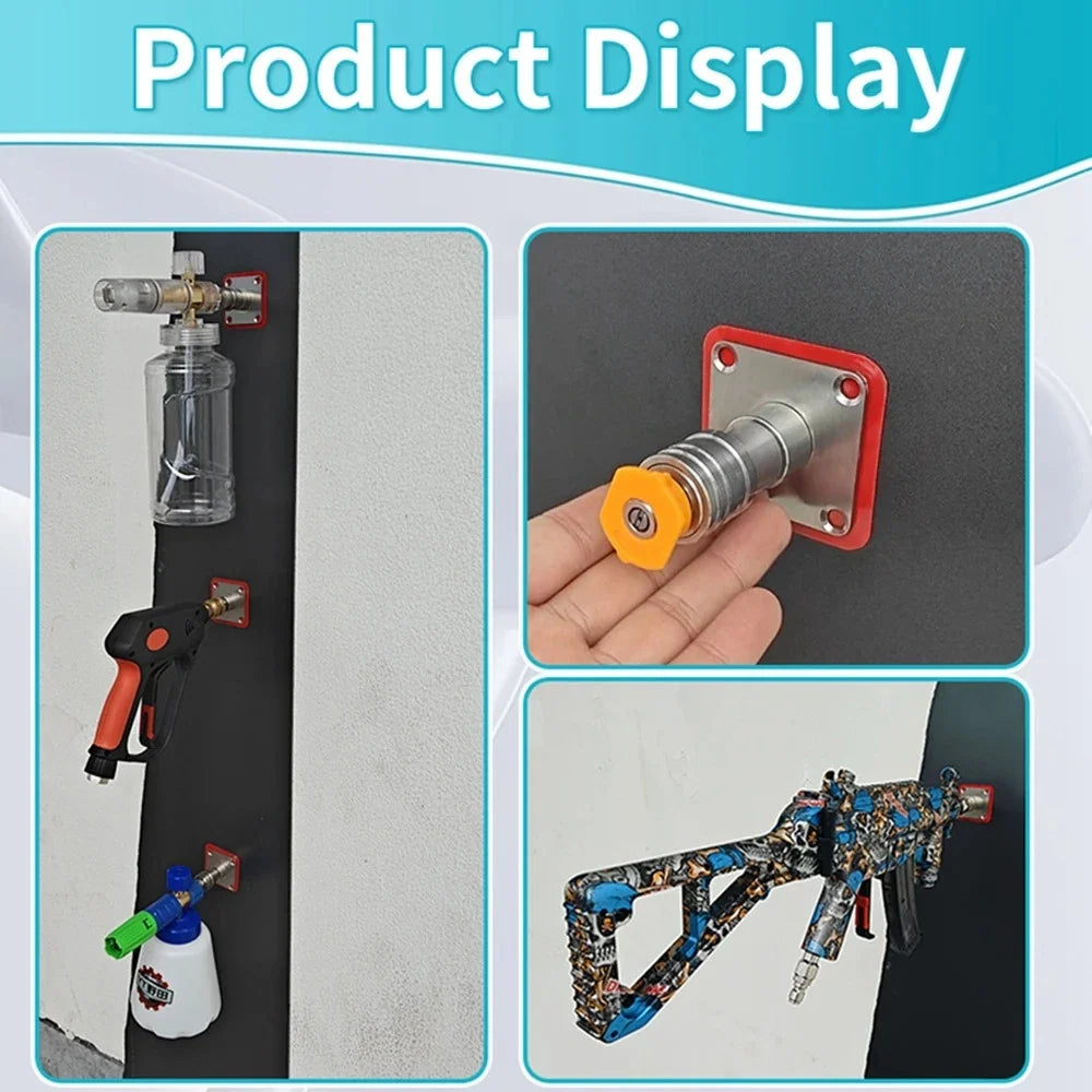 Pressure Washer Gun Wall Mount Rack – Stainless Steel Storage