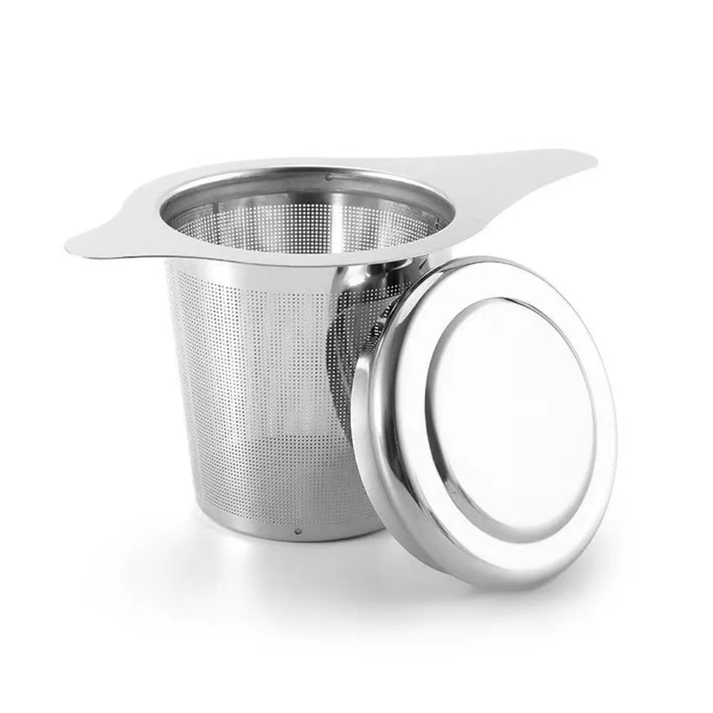 Stainless Steel Tea Infuser with Lid | Loose Leaf Strainer