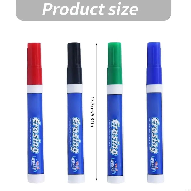 Erasable Whiteboard Markers – Broad Tip Water-Based Ink