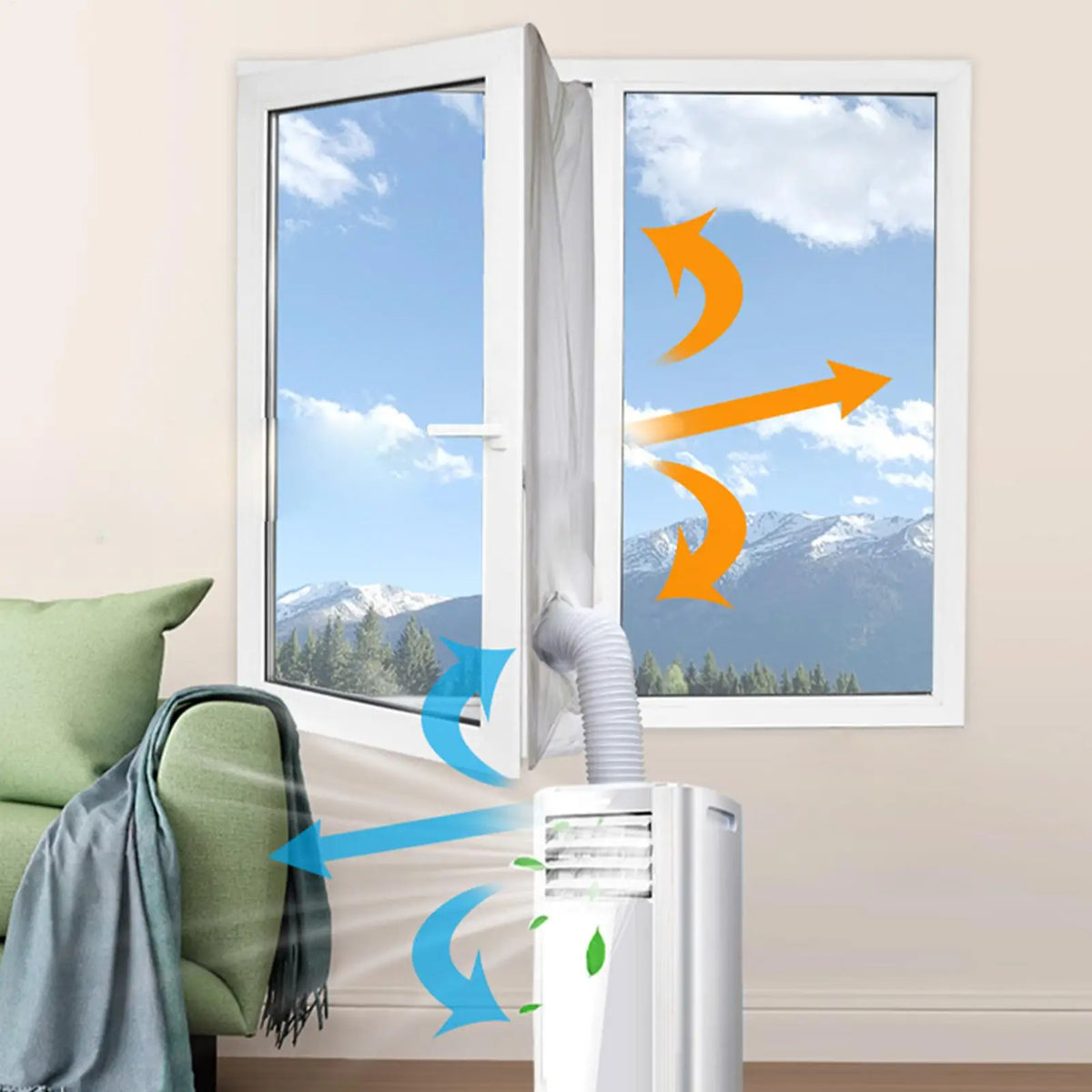 Portable AC Window Seal Strip – Zipper Kit 3m & 4m