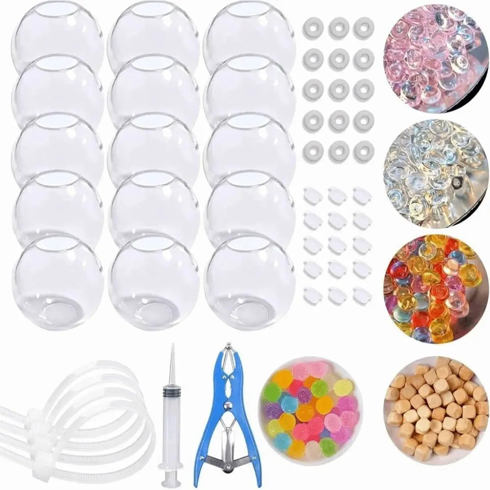 TPR DIY Stress Ball Kit – Transparent Refillable Shells