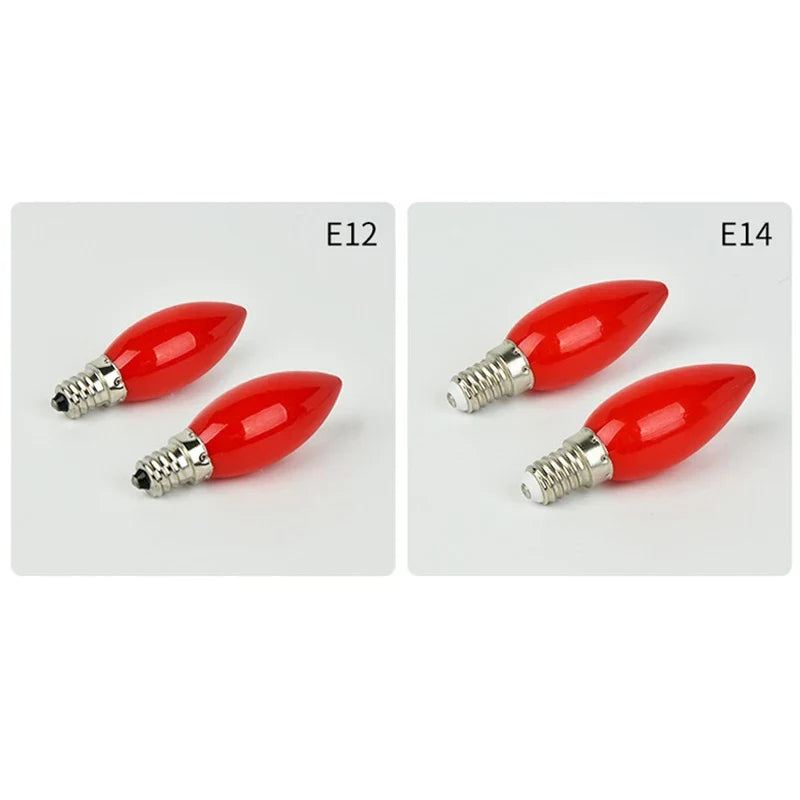 LED Red Candle Bulb E12/E14 – Altar & Temple Decorative Lamp