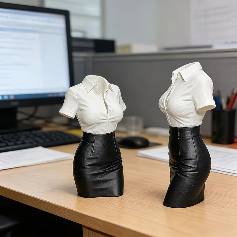 3D Printed Half-Body Statue Vase | Creative Desk Art Decor