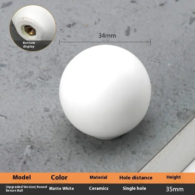 Nordic Ceramic Macaron Kids Cabinet Knobs & Drawer Handles
