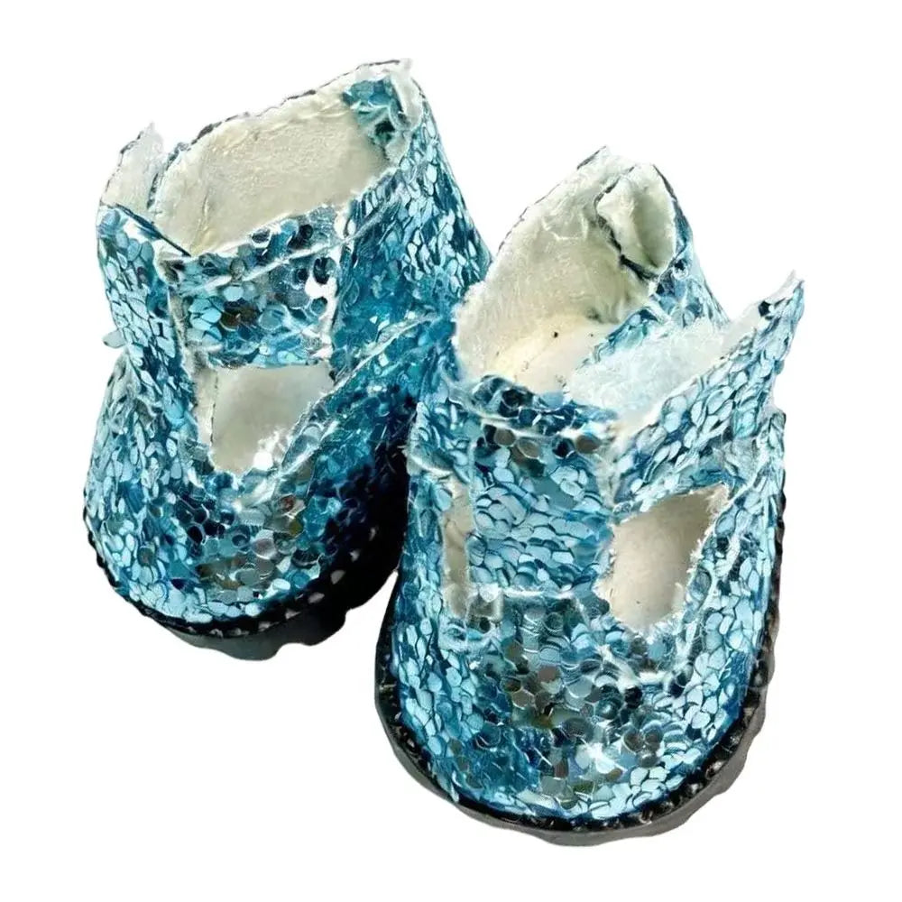 Miniature Sequin Doll Shoes 3.5cm | 1/6 Scale Dress-Up Gift
