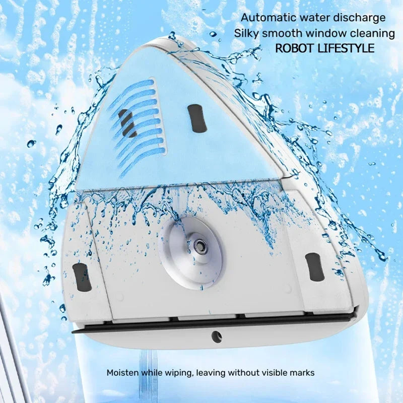 Double-Sided Magnetic Glass Cleaner – Window Wiper for Home
