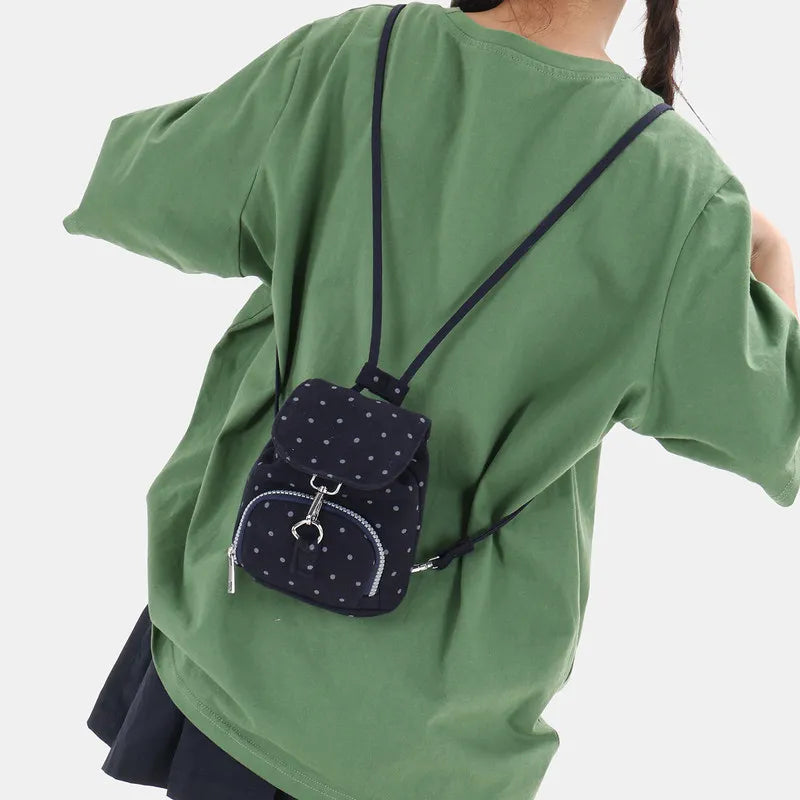 Korean Felt Drawstring Mini Backpack – Unisex Crossbody Bag
