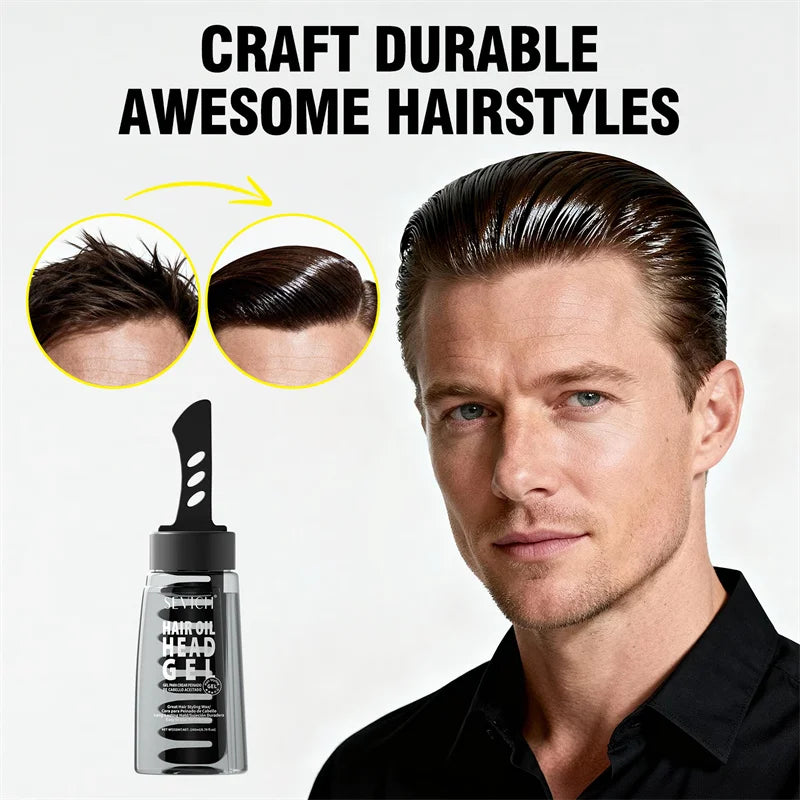 Sevich 260ml Hair Wax Gel & Comb – Strong Hold Men's Styling
