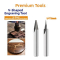 V-Shape CNC Engraving Bit Set – Wood, Acrylic, MDF Router Bits