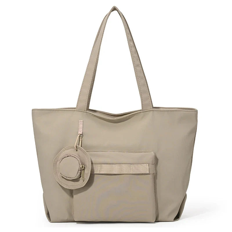 Large Capacity Women's Tote Bag – Nylon Shoulder Handbag