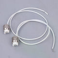 R7S LED Lamp Socket Holder Zinc Alloy 2 Pack – Silver