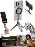 Magnetic Phone Tripod – 270° Tilt, 1/4" Thread, Mini Pocket Mount